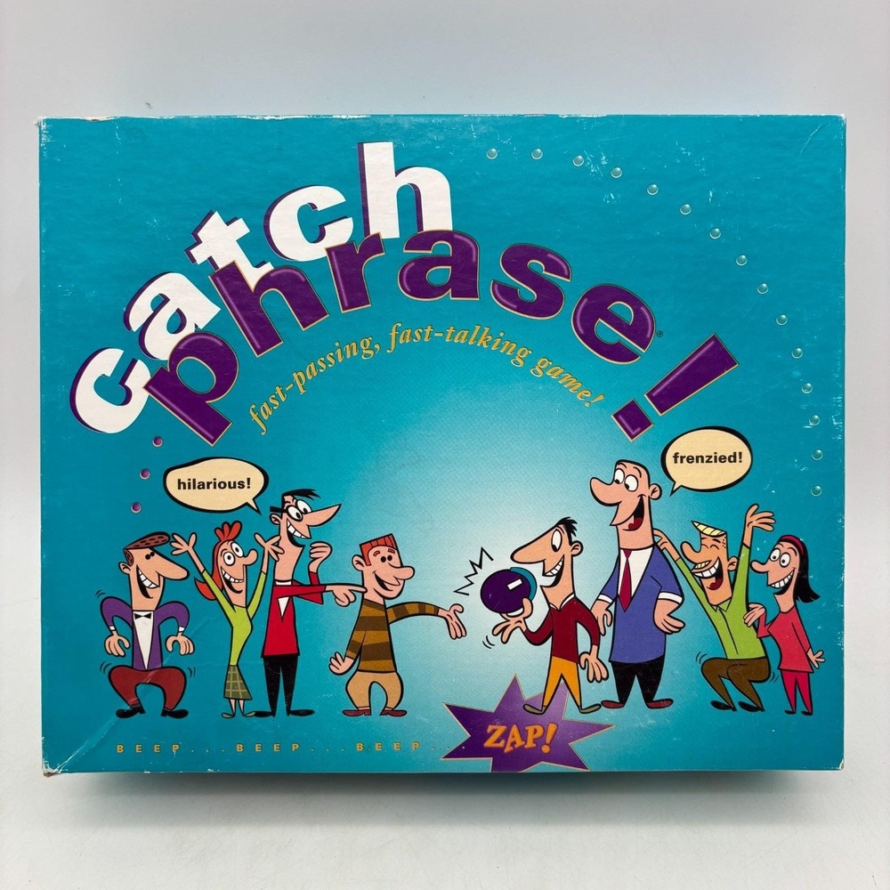 VINTAGE Catch Phrase Game COMPLETE WORKS Parker Brothers 1994 90s Words